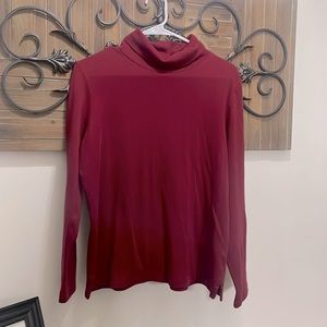 Lands End Maroon Turtle Neck - Size M